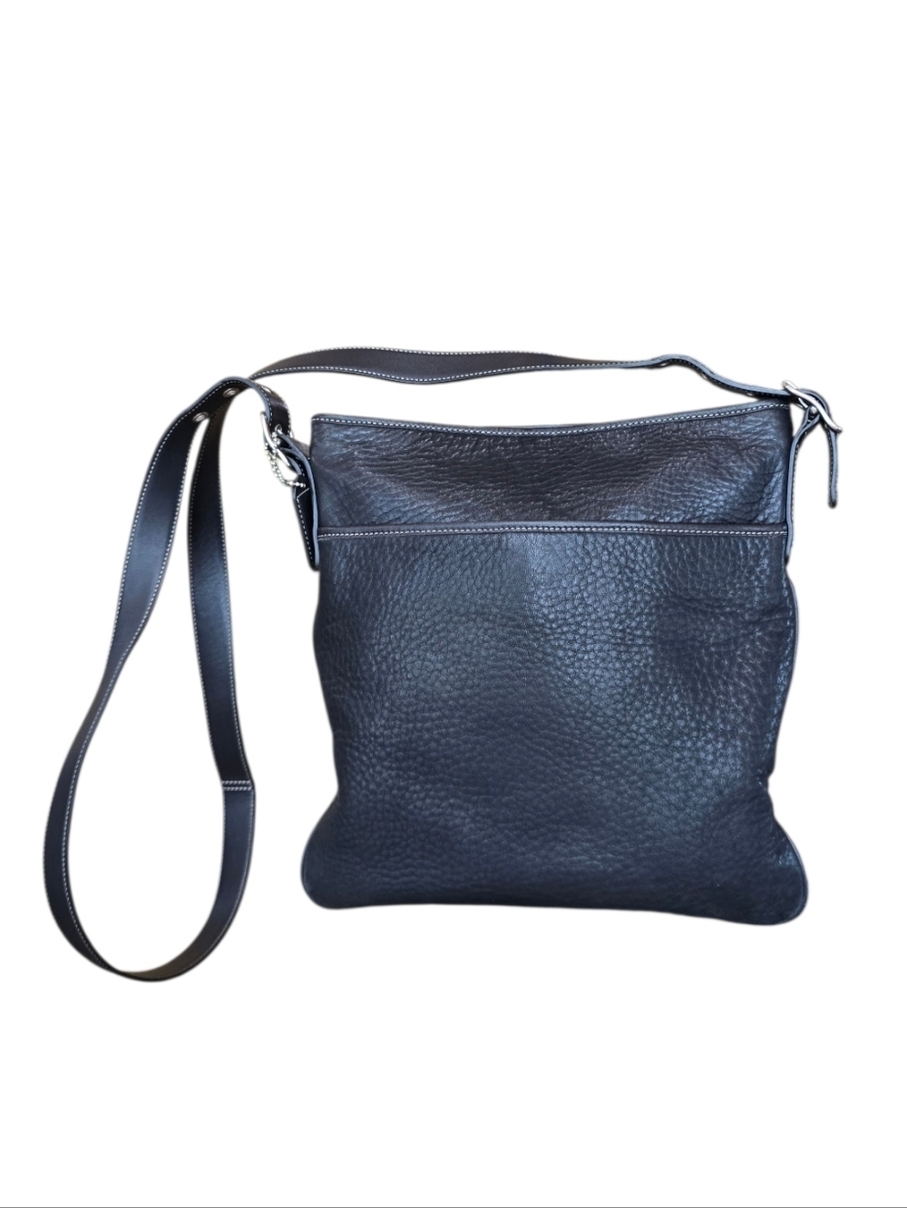 Coach Black Pebbled Leather Vintage Crossbody Bag